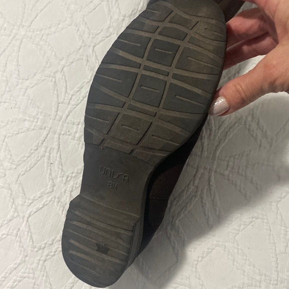 Brown suede over the knee boots . - Picture 4 of 4